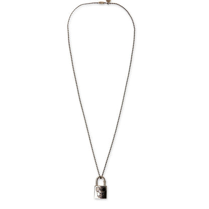 [Blind Man Togs] Mickey Padlock necklace/pendant- 925 sterling silver