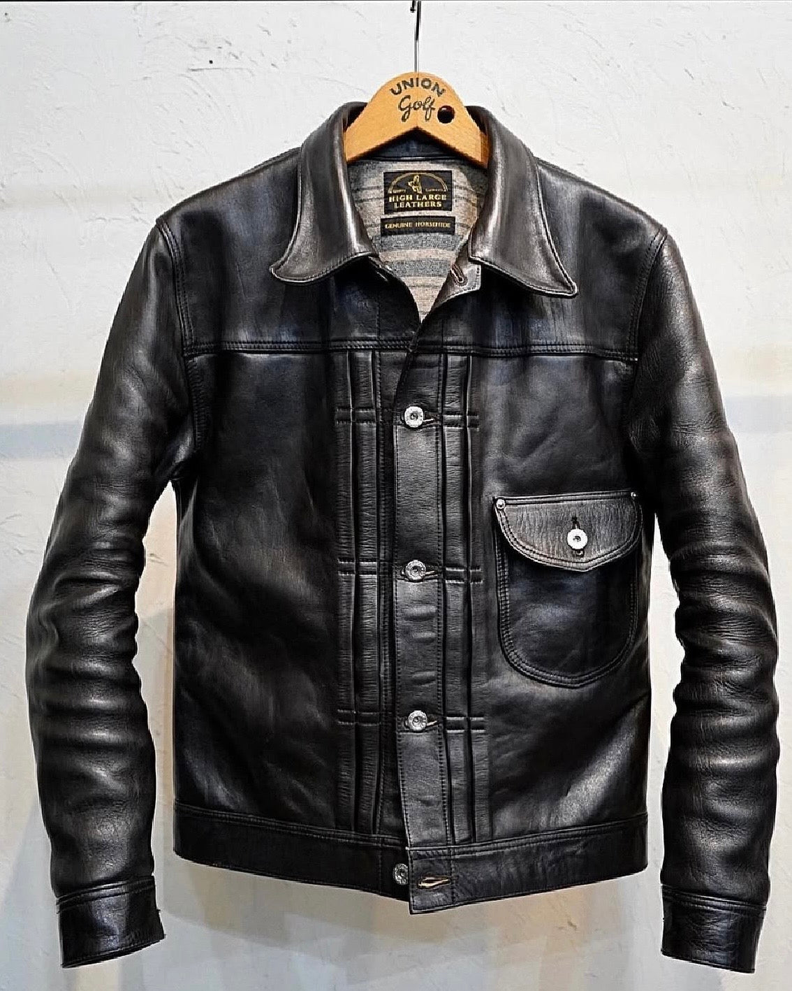 High Large Leather Guthrie WWII Horsehide Jacket