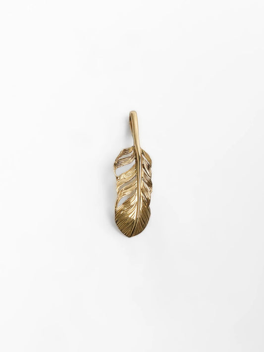[Yusuke Kosaka] Gold "Follow" mini Feather Pendant