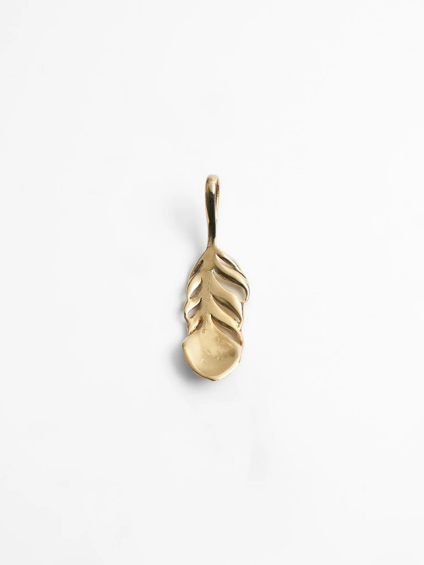 [Yusuke Kosaka] Gold "Follow" mini Feather Pendant