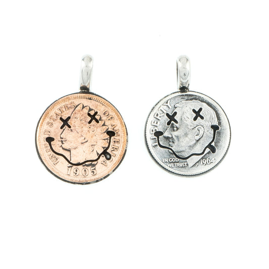 [North Works] N-603 Nirvana Silver Coin Pendant Necklace