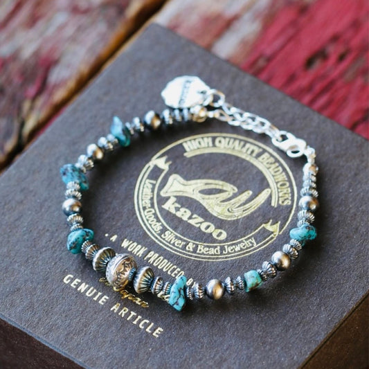 [Kazoo] Kingman Silver Bracelet