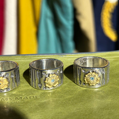 [Mt. Hill] Prairie Rose Ring- 925 Sterling Siver/ Artisan Jewellry