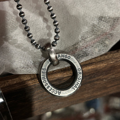 [Jango] Classic O Loop/Ring pendant/necklace 925 silver