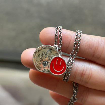 [North Works] N-645 Smile Peace Necklace