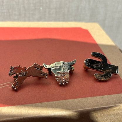 [North Works] Cowboy Silver Pin N-627