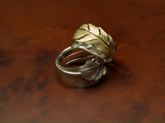 Yusuke Kosaka Works Silver Double Feather Ring- Mindset