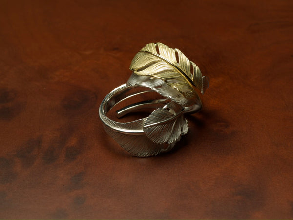 Yusuke Kosaka Works Silver Double Feather Ring- Mindset