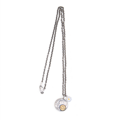 [North Works] Daisy Vintage Coin Necklace N-660