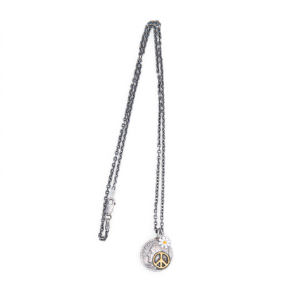 [North Works] Daisy Vintage Coin Necklace N-660