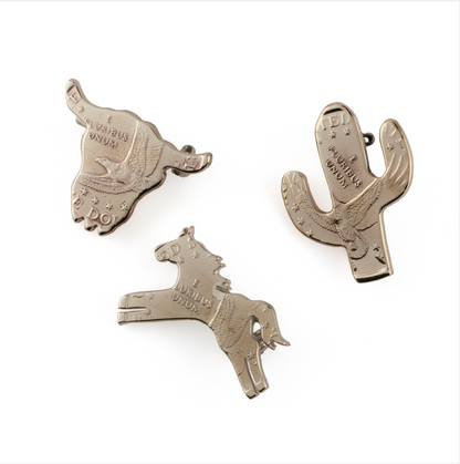 [North Works] Cowboy Silver Pin N-627