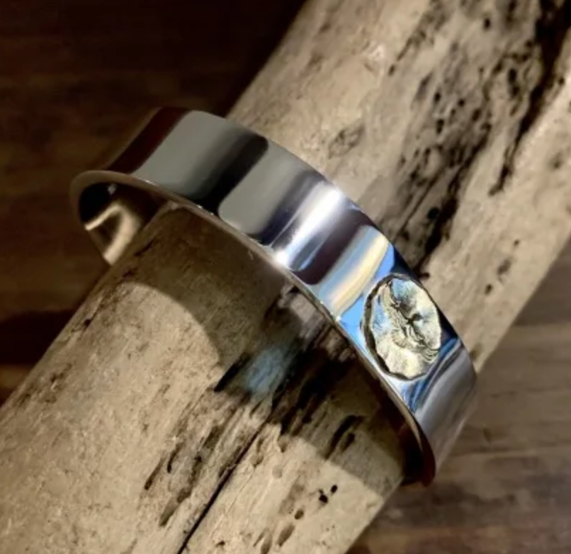 [Dear Blossom] Eagle 18k gold/silver Bangle B-104