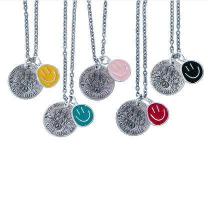 [North Works] N-645 Smile Peace Necklace