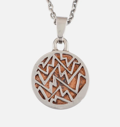 [North Works] Indian Coin Pendant Necklace - Silver vintage coin handmade jewelry N-630