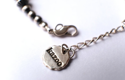 [Kazoo] “Oval Track” Bracelet – 925SV/ Kingman Turquoise Stone, Japanese Artisan Jewelry