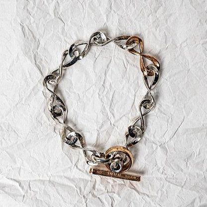 [North Works] Two-Tone Twisted Bracelet