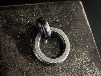 [Jango] Classic O Loop/Ring pendant/necklace 925 silver