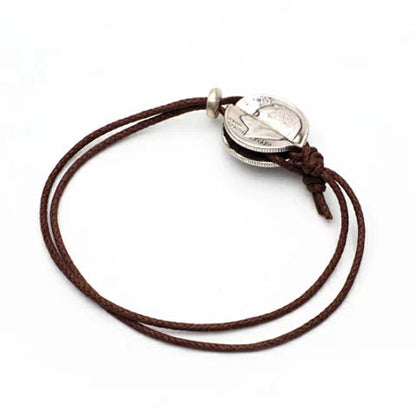 [North Works] Vintage Silver Coin Bracelet N-244