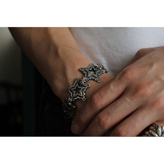 [Mt. Hill] Star Bracelet- 925 Sterling Siver/ Artisan Jewellry