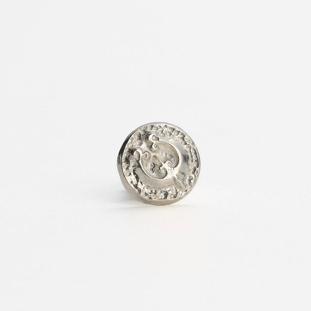 Dear Blossom Crescent Stamp Stud Earrings detail 3