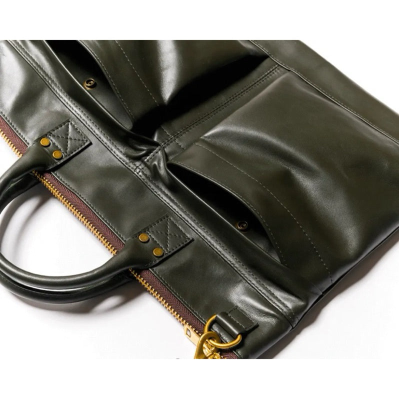 Y’2 LEATHER horsehide helmet bag