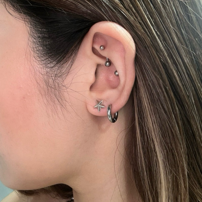 Dear Blossom P-017 Star Stud Earrings