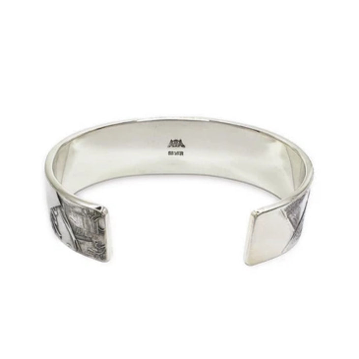 BLIND MAN TOGS Mosaic Medium Vintage Silver Bracelet detail 3 