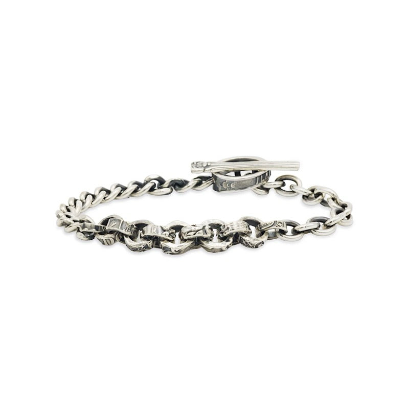 BLIND MAN TOGS Vintage Silver Chain Bracelet detail 3 