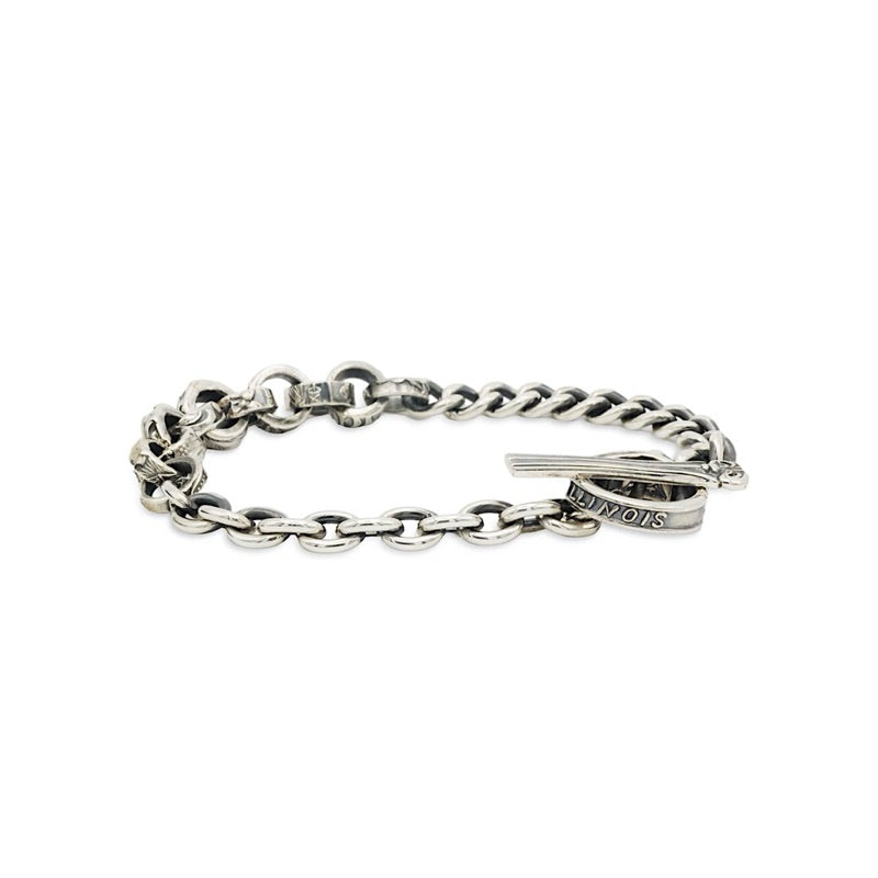 BLIND MAN TOGS Vintage Silver Chain Bracelet detail 2 