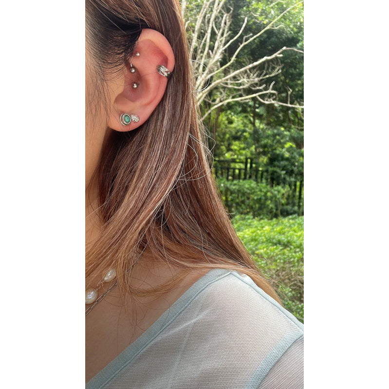 Dear Blossom P-018 Small Flower Concho Stud Earrings detail 4