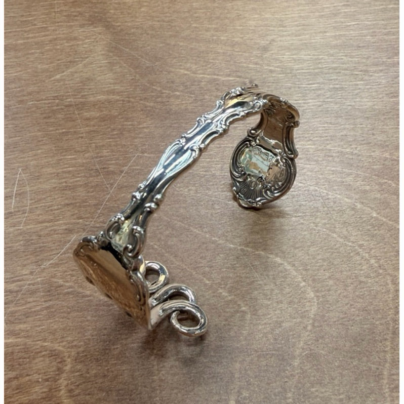 BLIND MAN TOGS Vintage Silver Fork Bracelet detail 3 