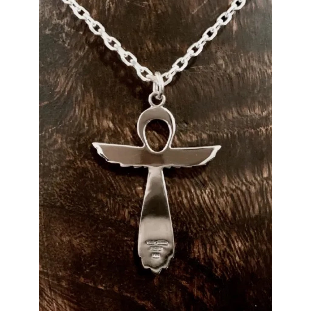 Dear Blossom Angel Ankh Cross Pendant detail 2