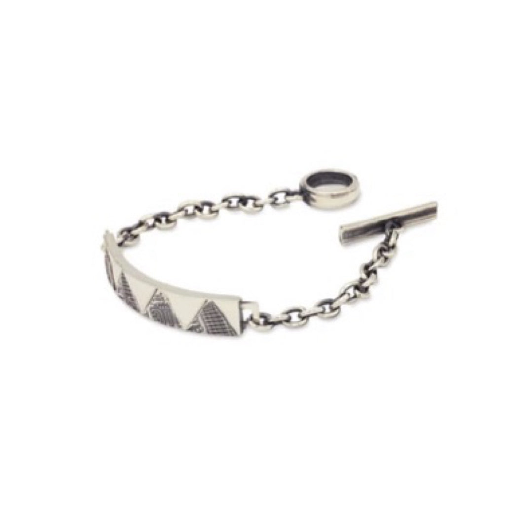 BLIND MAN TOGS Vintage Silver ID Plate Bracelet detail 4 