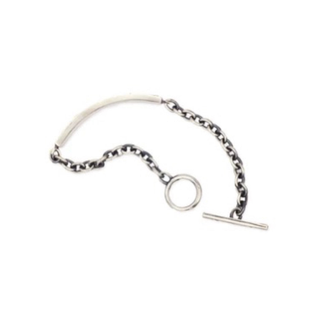 BLIND MAN TOGS Vintage Silver ID Plate Bracelet detail 3 