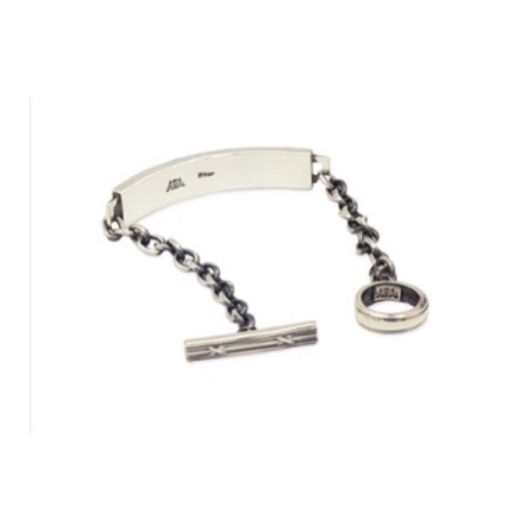 BLIND MAN TOGS Vintage Silver ID Plate Bracelet detail 2 