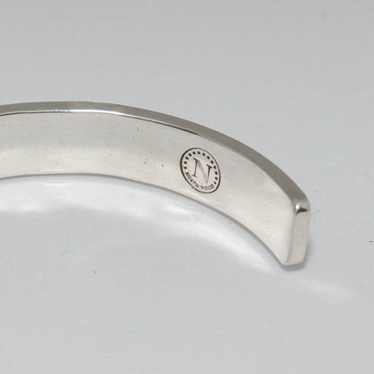 [North Works] Full Star Silver Bangle W-217