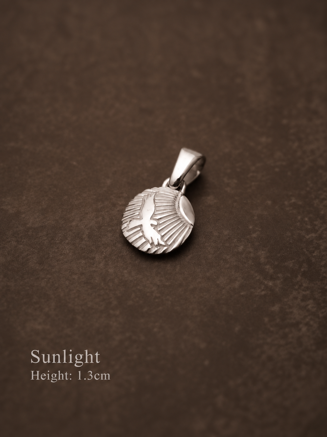 Yusuke Kosaka Sunlight silver plate pendant, height 1.3cm